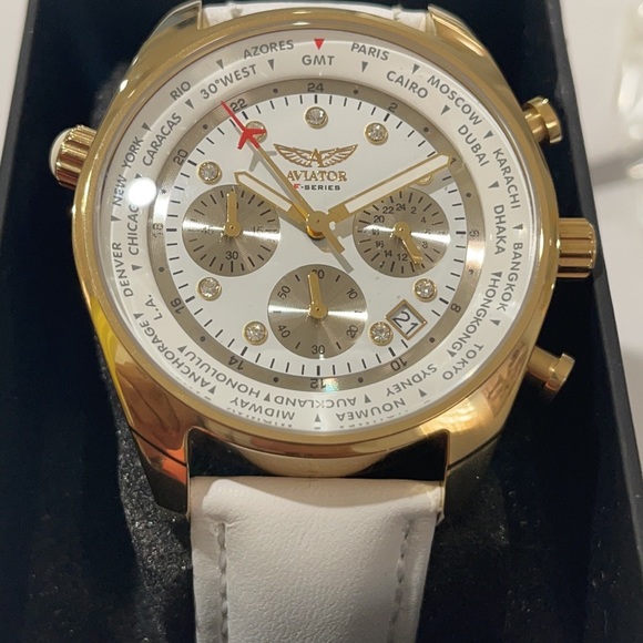 Aviator f-Series White Watch main image 6